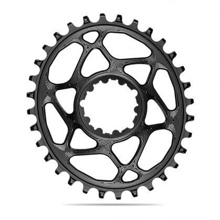ABSOLUTE OVAL MTB CHAINRING 1X SRAM DIRECT MOUNT GXP - BLACK