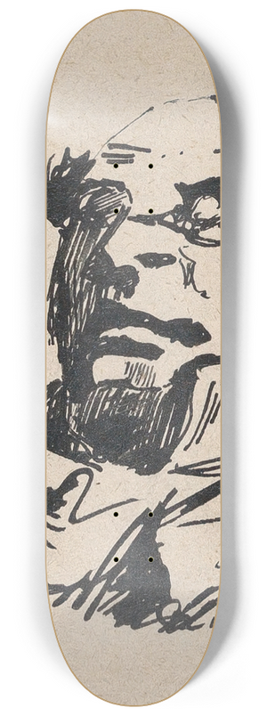 Henry Bonaventure Monnier - Self-Portrait as Monsieur Prudhomme 8.25 inch art skate deck
