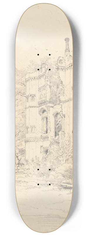 Henry Edridge - Nether Hall, Essex 8.25 inch art skate deck