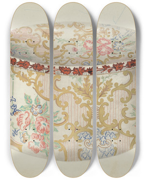 Triptych art skateboard deck of Lee Hager Bandbox_1 by Lee Hager