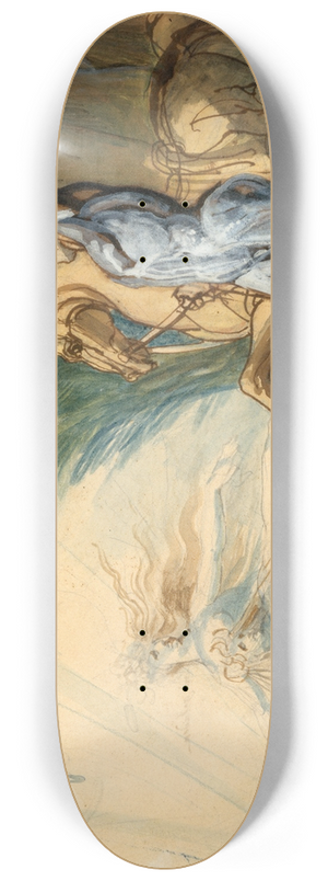 Henry Fuseli - Hagen and the Nymphs of the Danube 8.25 inch art skate deck Henry Fuseli - Hagen and the Nymphs of the Danube 8.25 inch art skate deck
