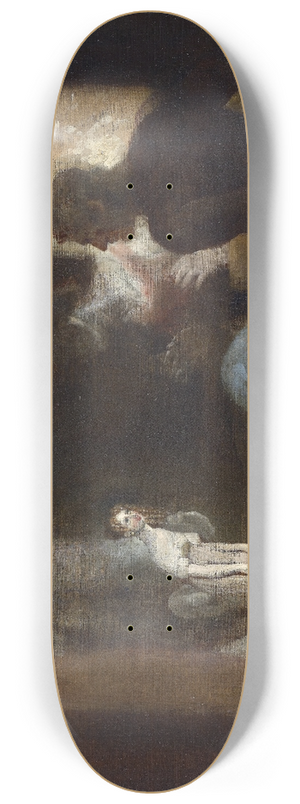 Henry Fuseli - Khleborn Brings Undine To The Fishermen 8.25 inch art skate deck Henry Fuseli - Khleborn Brings Undine To The Fishermen 8.25 inch art skate deck