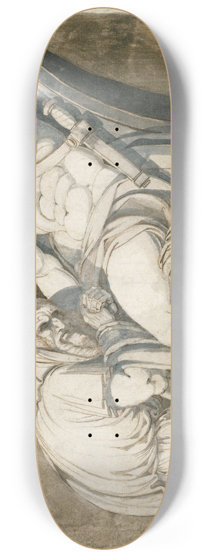 Henry Fuseli - King Priam Begging Achilles For The Body Of Hector 8.25 inch art skate deck Henry Fuseli - King Priam Begging Achilles For The Body Of Hector 8.25 inch art skate deck