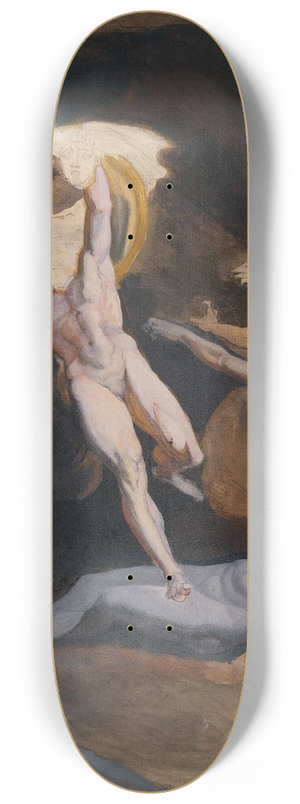 Henry Fuseli - Perseus Starting from the Cave of the Gorgons 8.25 inch art skate deck