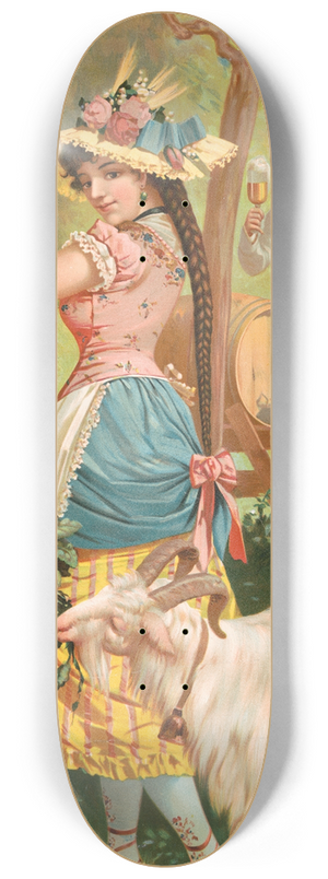 Henry Jerome Schile - White bock [no. 113] 8.25 inch art skate deck
