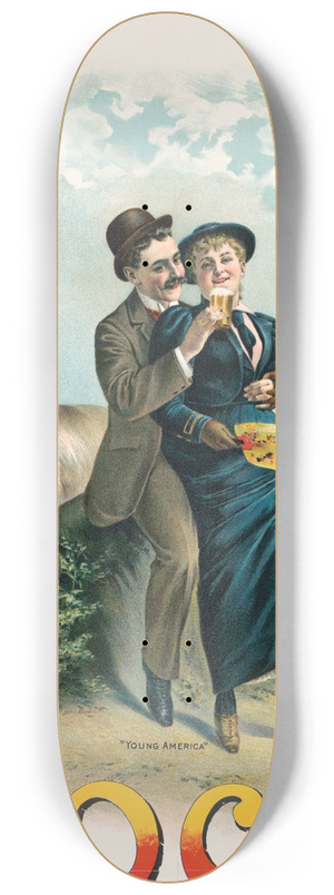 Henry Jerome Schile - Young America, Bock no. 193 8.25 inch art skate deck