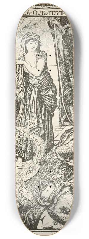 Henry Justice Ford - Dschemila outwits the Ogre 8.25 inch art skate deck