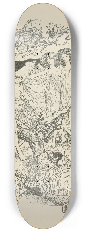Henry Justice Ford - The Boy pipes to the Elves 8.25 inch art skate deck