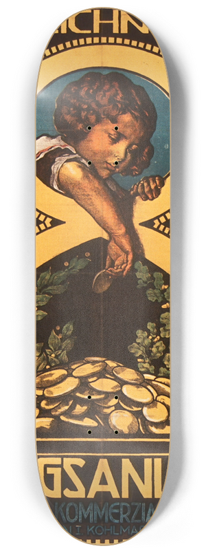 Alfred Offner - Zeichnet 8 Kriegsanleihe. Wiener Kommerzial-Bank 8.25 inch art skate deck