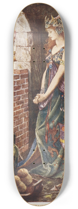Henry Justice Ford - The princess imprisoned in the summerhouse 8.25 inch art skate deck