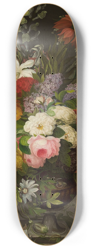 Henryka Beyer - Flowers 8.25 inch art skate deck