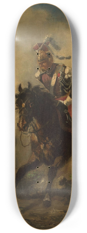 Henryk Pillati - Light cavalryman charging 8.25 inch art skate deck
