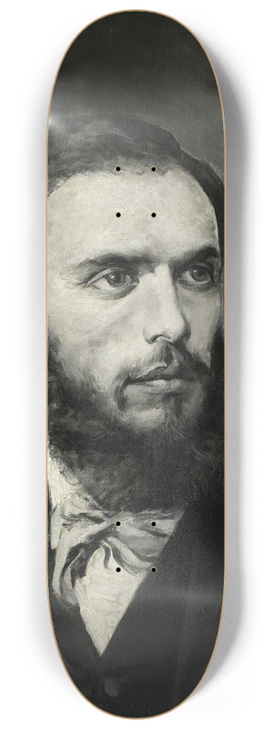Henryk Pitkowski - Portrait of Maksymilian Gierymski 8.25 inch art skate deck Henryk Pitkowski - Portrait of Maksymilian Gierymski 8.25 inch art skate deck