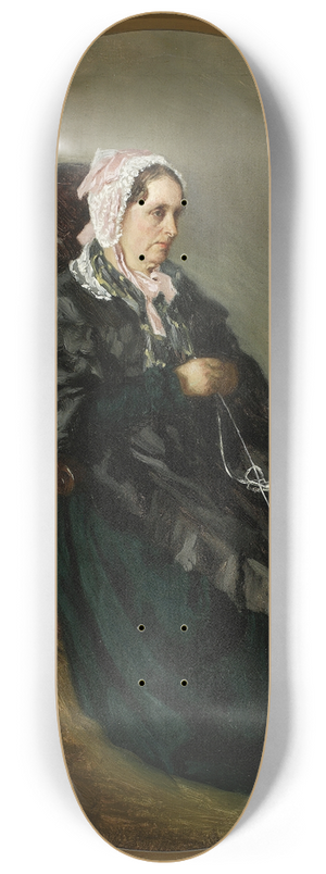 Henryk Rodakowski - Portrait of artists aunt, sketch 8.25 inch art skate deck Henryk Rodakowski - Portrait of artists aunt, sketch 8.25 inch art skate deck