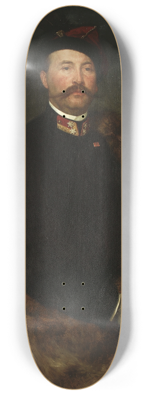 Henryk Rodakowski - Portrait of Maksymilian Rodakowski, artists brother 8.25 inch art skate deck