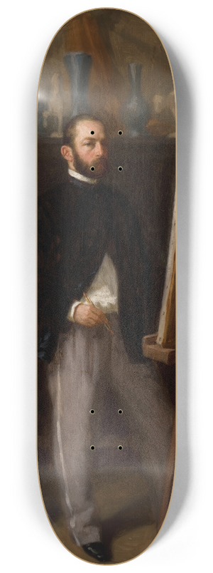 Henryk Rodakowski - Self-Portrait in the Studio 8.25 inch art skate deck Henryk Rodakowski - Self-Portrait in the Studio 8.25 inch art skate deck