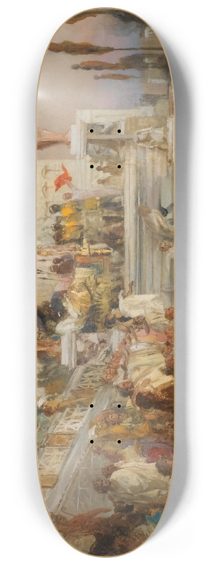 Henryk Siemiradzki - Study For The Torches Of Nero 8.25 inch art skate deck