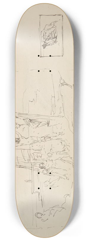 Henryk Siemiradzki - szkice do kompozycji Golgota 8.25 inch art skate deck Henryk Siemiradzki - szkice do kompozycji Golgota 8.25 inch art skate deck
