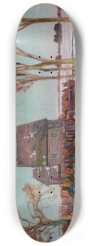 Henryk Szczygliski - Winter Landscape 8.25 inch art skate deck