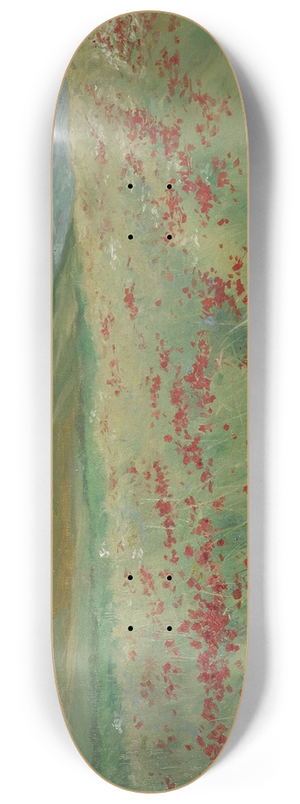 Henryk Weyssenhoff - Field of poppies 8.25 inch art skate deck