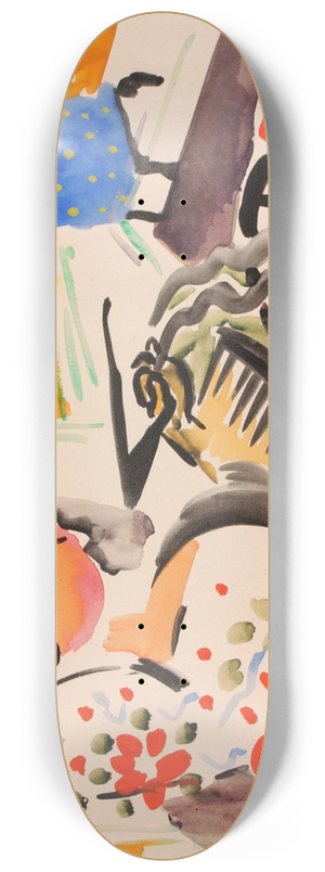 Henry Lyman Saen - Calligraphic Interior 8.25 inch art skate deck