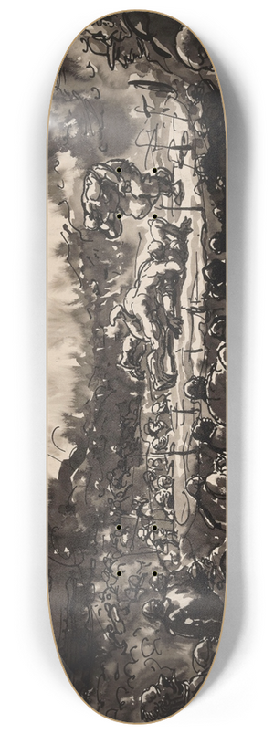 Alfred Ost - The Sportpaleis in Antwerp 8.25 inch art skate deck Alfred Ost - The Sportpaleis in Antwerp 8.25 inch art skate deck