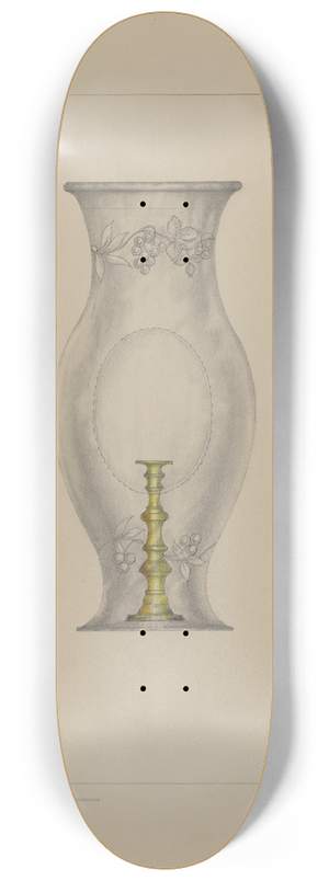 Henry Meyers - Hurricane Shade and Candlestick 8.25 inch art skate deck