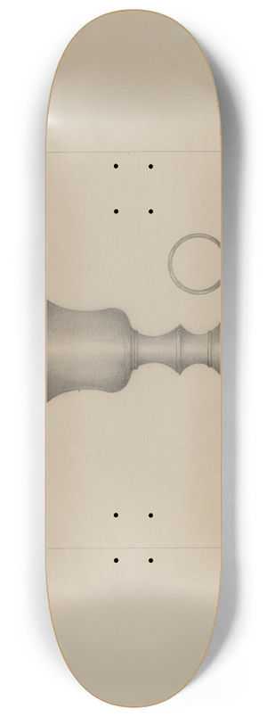 Henry Meyers - Pewter Lamp 8.25 inch art skate deck
