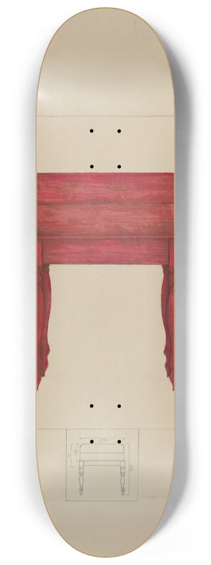 Henry Meyers - Writing Table and Desk 8.25 inch art skate deck Henry Meyers - Writing Table and Desk 8.25 inch art skate deck