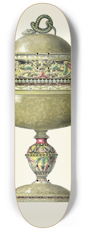 Henry Noel Humphreys - A Russian Vase enriched with Enamel 8.25 inch art skate deck