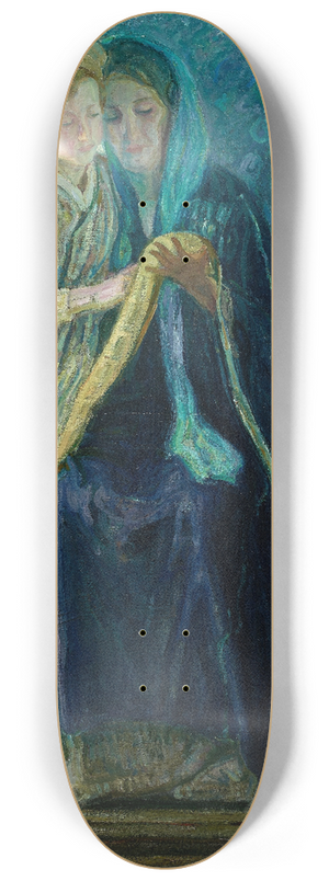 Henry Ossawa Tanner - Christ and His Mother Studying the Scriptures 8.25 inch art skate deck