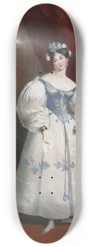 Achille Devria - Portrait from Galerie Fashionable 8.25 inch art skate deck