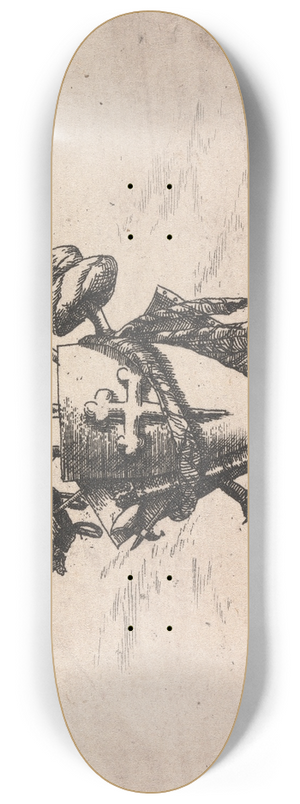 Henry Swinburne - Coat of Arms 8.25 inch art skate deck