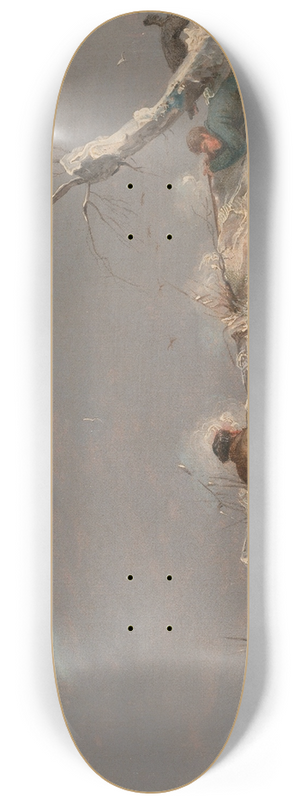 Henry Thomas Alken - Duck Shooting in Winter 8.25 inch art skate deck