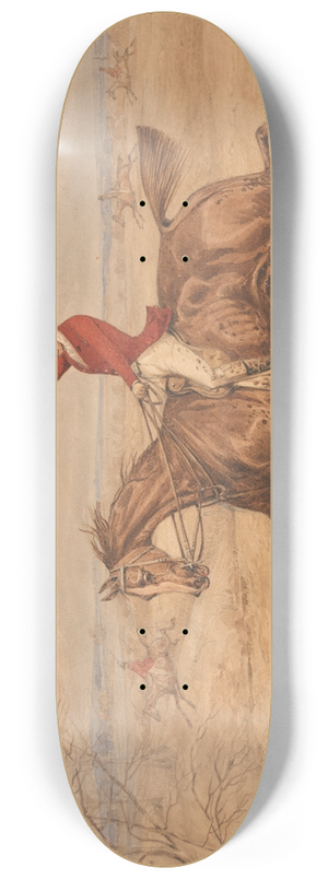Henry Thomas Alken - Facing a Brook 8.25 inch art skate deck