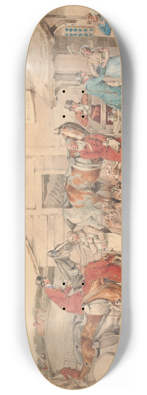 Henry Thomas Alken - Foxhunting; The Refreshment 8.25 inch art skate deck