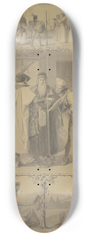 Alfred Rethel - The art of printing 8.25 inch art skate deck