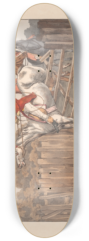 Henry Thomas Alken - [Hunting Discoveries]  Discover if you intend to do the thing well  8.25 inch art skate deck
