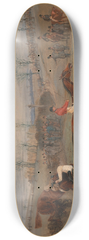 Henry Thomas Alken - Scenes from a steeplechase: Near the Finish 8.25 inch art skate deck