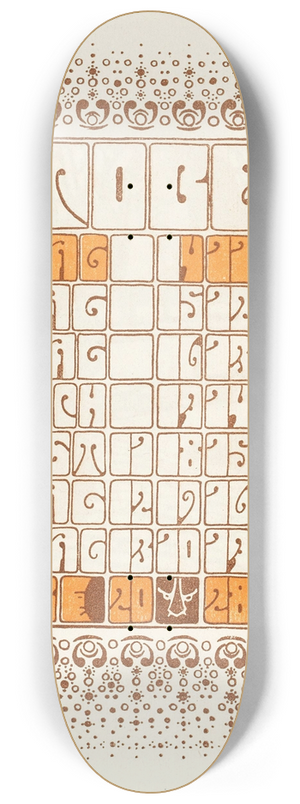 Alfred Roller - Oktober 8.25 inch art skate deck