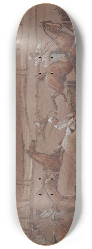 Henry Thomas Alken - The Night Riders of Nacton; The Last Field near Nacton Heath 8.25 inch art skate deck Henry Thomas Alken - The Night Riders of Nacton; The Last Field near Nacton Heath 8.25 inch art skate deck
