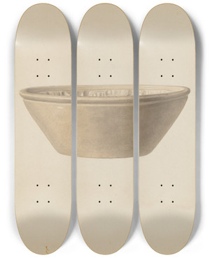 Triptych art skateboard deck of Roberta Spicer Mold_2 by Roberta Spicer
