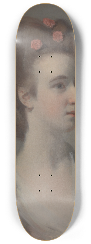 Henry Walton - Portrait of a Woman, Possibly Miss Nettlethorpe 8.25 inch art skate deck