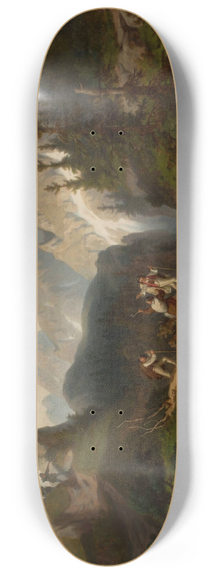 Alfred Schoupp - Smugglers in the Tatra Mountains 8.25 inch art skate deck
