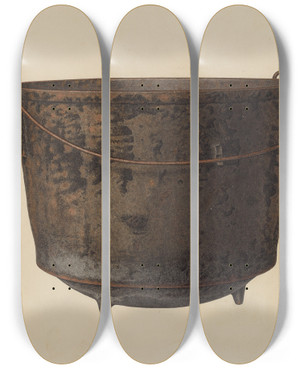 Triptych art skateboard deck of Nicholas Amantea Kettle by Nicholas Amantea (1900-1978)