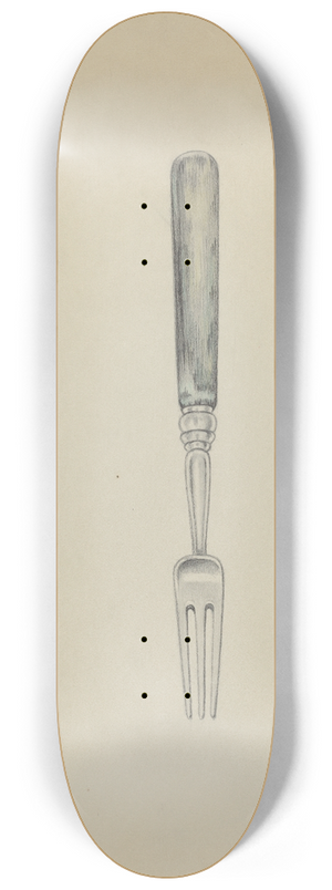 Herbert Russin - Silver Fork 8.25 inch art skate deck