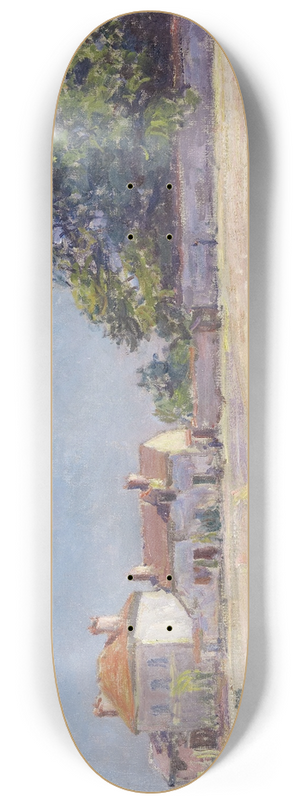 Alfred Sisley - Bords du Loing, Saint-Mammes (The River Loing atSaint-Mammes) 8.25 inch art skate deck Alfred Sisley - Bords du Loing, Saint-Mammes (The River Loing atSaint-Mammes) 8.25 inch art skate deck