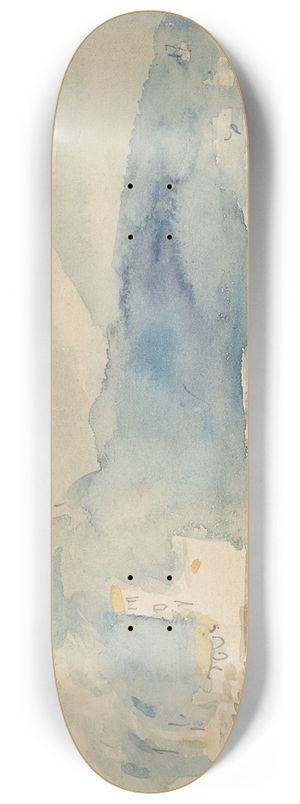 Hercules Brabazon Brabazon - A Landscape with Mountains and a Stream 8.25 inch art skate deck