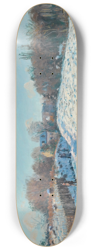 Alfred Sisley - Effet De Neige  Louveciennes 8.25 inch art skate deck Alfred Sisley - Effet De Neige  Louveciennes 8.25 inch art skate deck