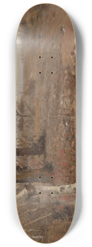 Herman Hartwich - Birches in the Fall 8.25 inch art skate deck